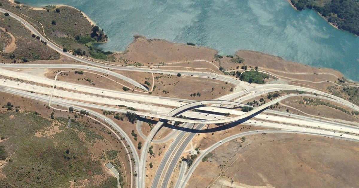 ResNets are similar to highway networks, like this picture of the 280--94 highway interchange. 