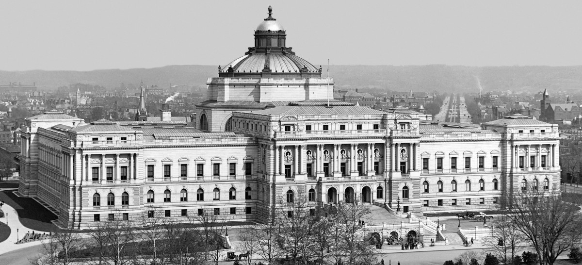 A photo of the Library of Congress in 1902. 