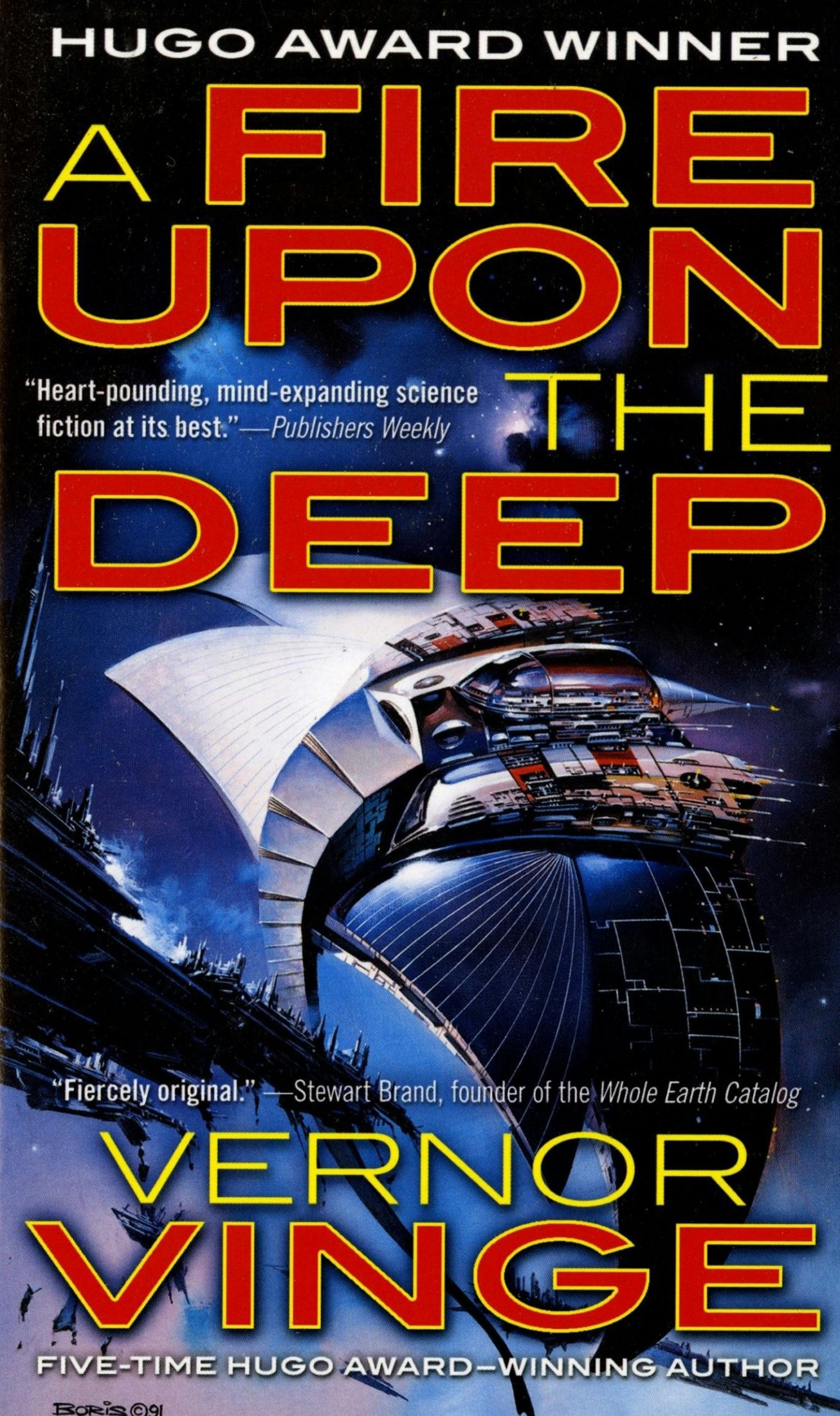 Book cover of A Fire Upon The Deep.