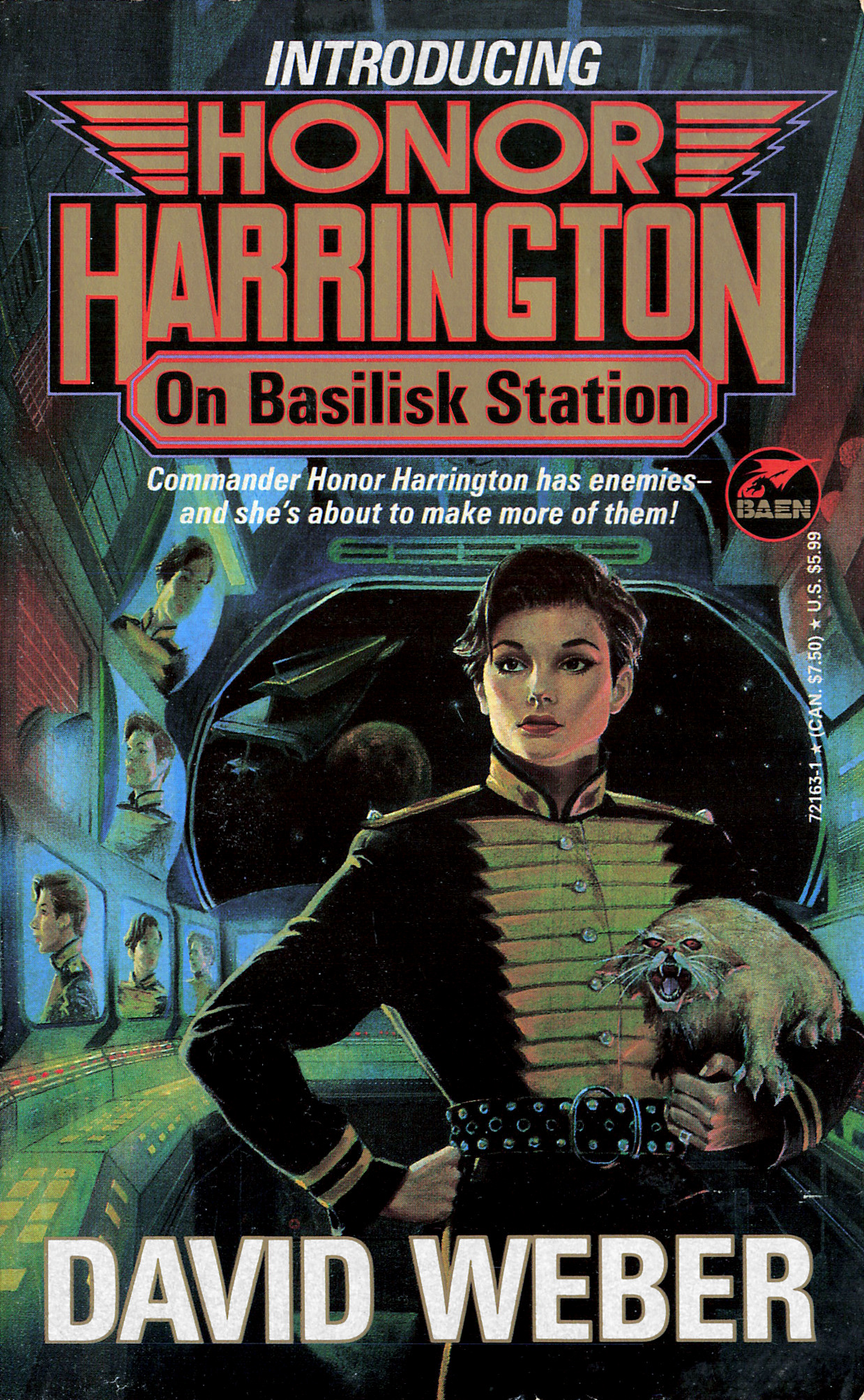 Book cover of On Basilisk Station.